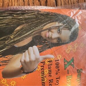 Super Braid Hair Extensions - SILVER/ white